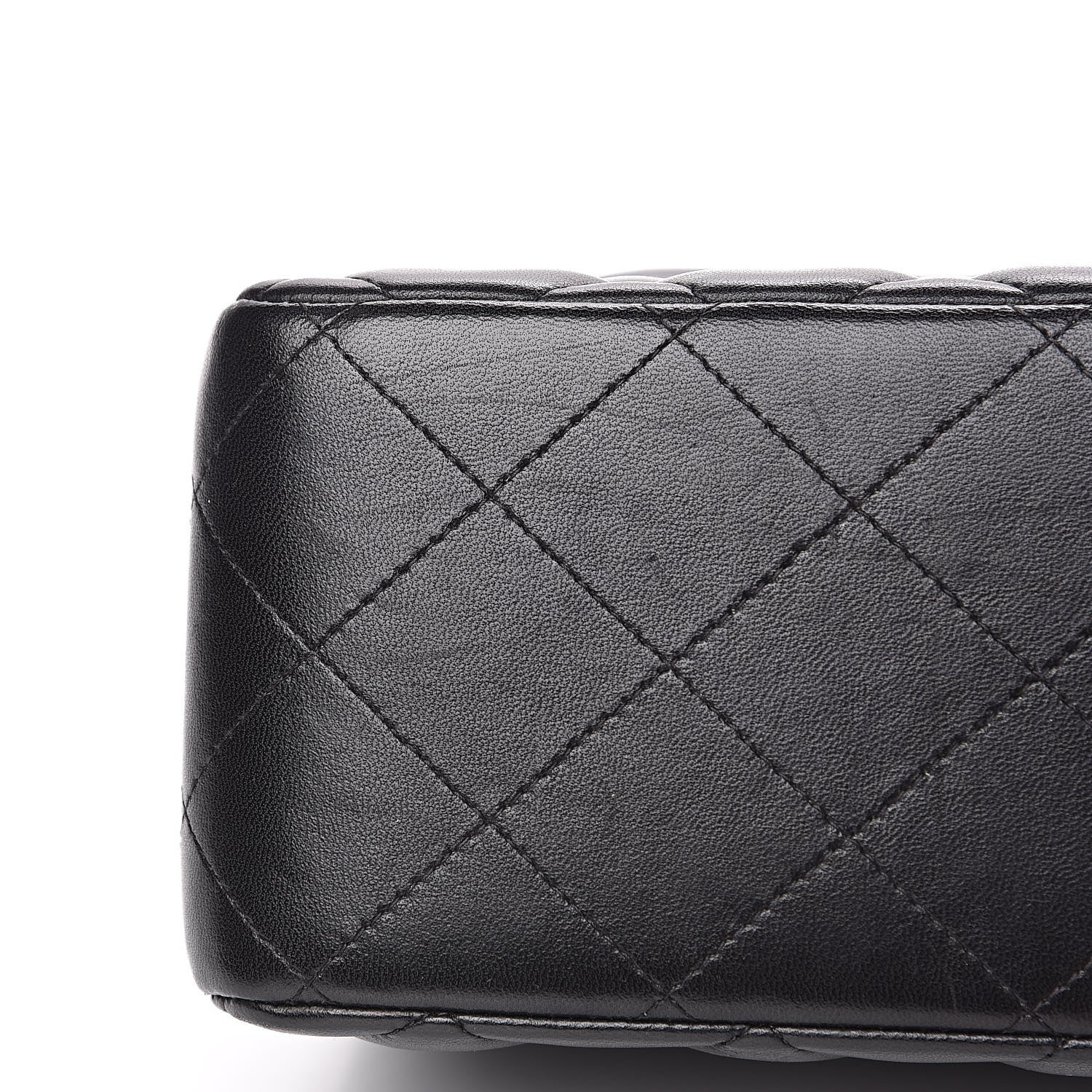 Chanel Lambskin Quilted Jumbo Double Flap Black 12 of 15