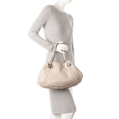 Gucci Guccissima Medium Twins Shoulder Bag Off White 2 of 7