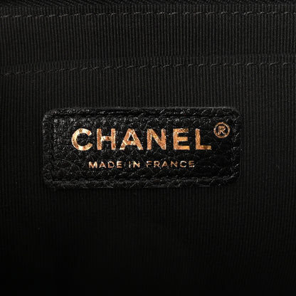 Chanel Calfskin Quilted XXL Travel Flap Bag Black 6 of 10