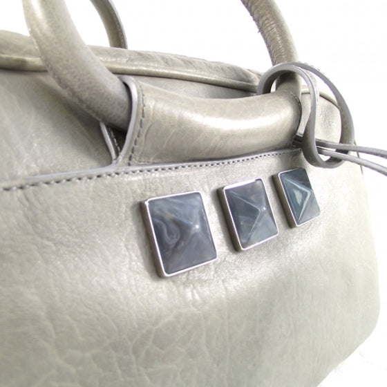 Carter Studded Bag Grey