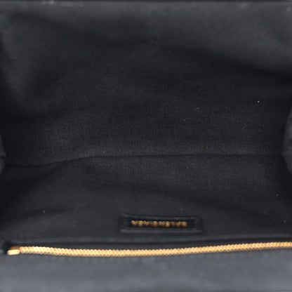 Balenciaga Grained Calfskin Logo Cloud Clutch XS Black 4 of 12
