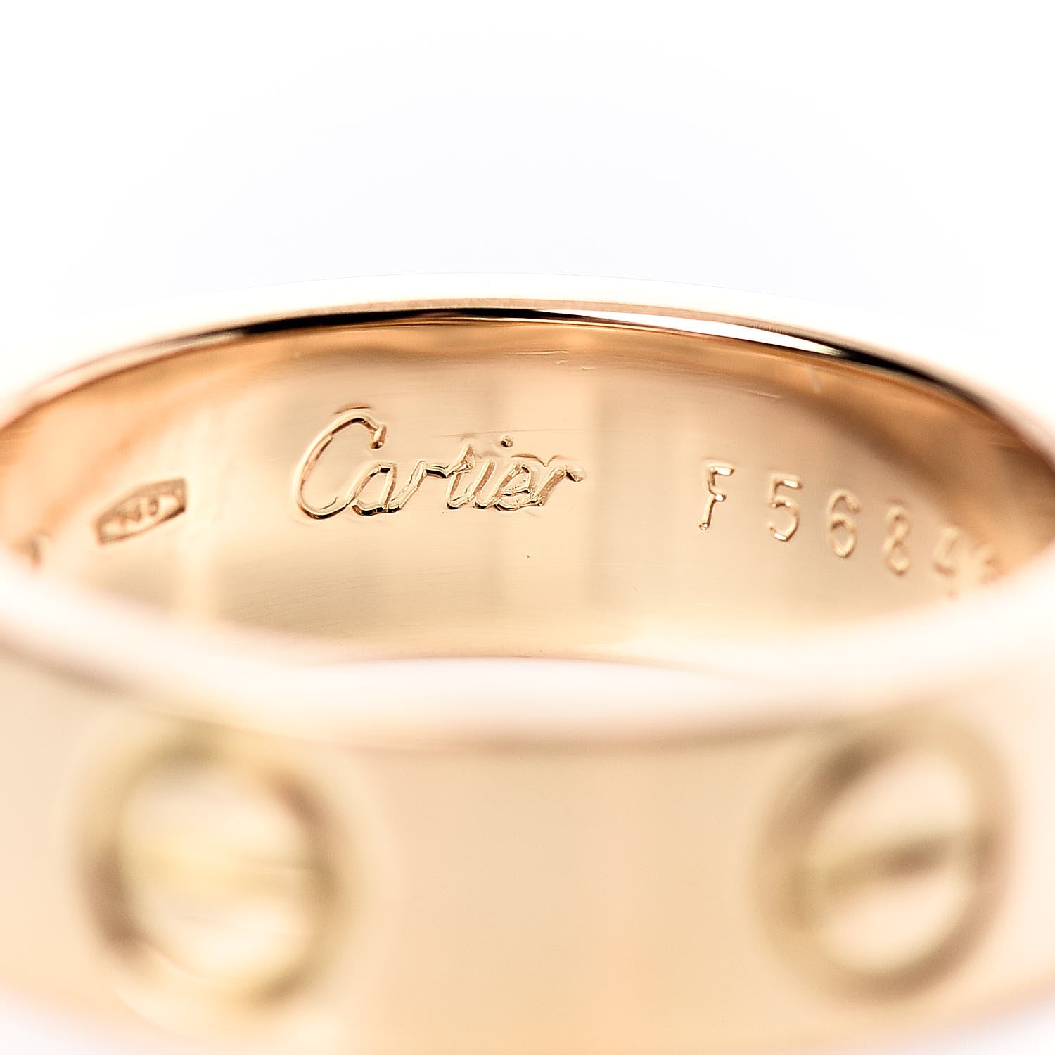 Cartier 18K Yellow Gold 5.5mm LOVE Ring 49 4.75 4 of 5