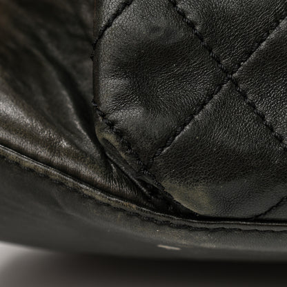 Chanel Lambskin Quilted Mademoiselle Hobo Black 11 of 14