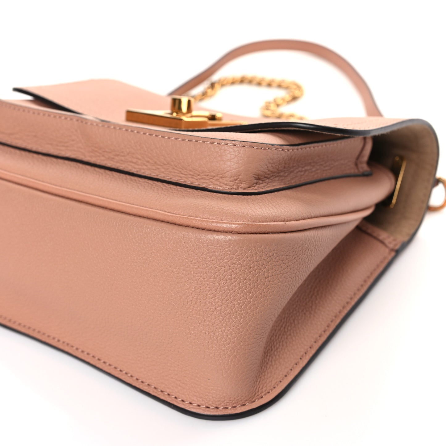 Grained Calfskin Lockme Chain Bag PM Rose Silk