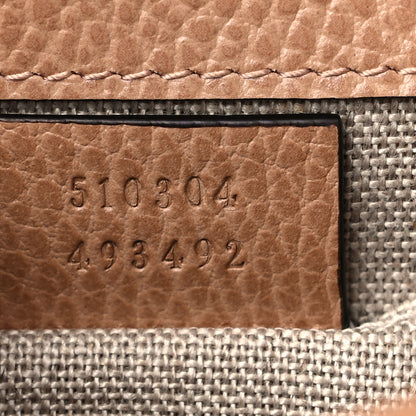 Gucci Dollar Calfskin Small Interlocking G Shoulder Bag Camelia 7 of 10