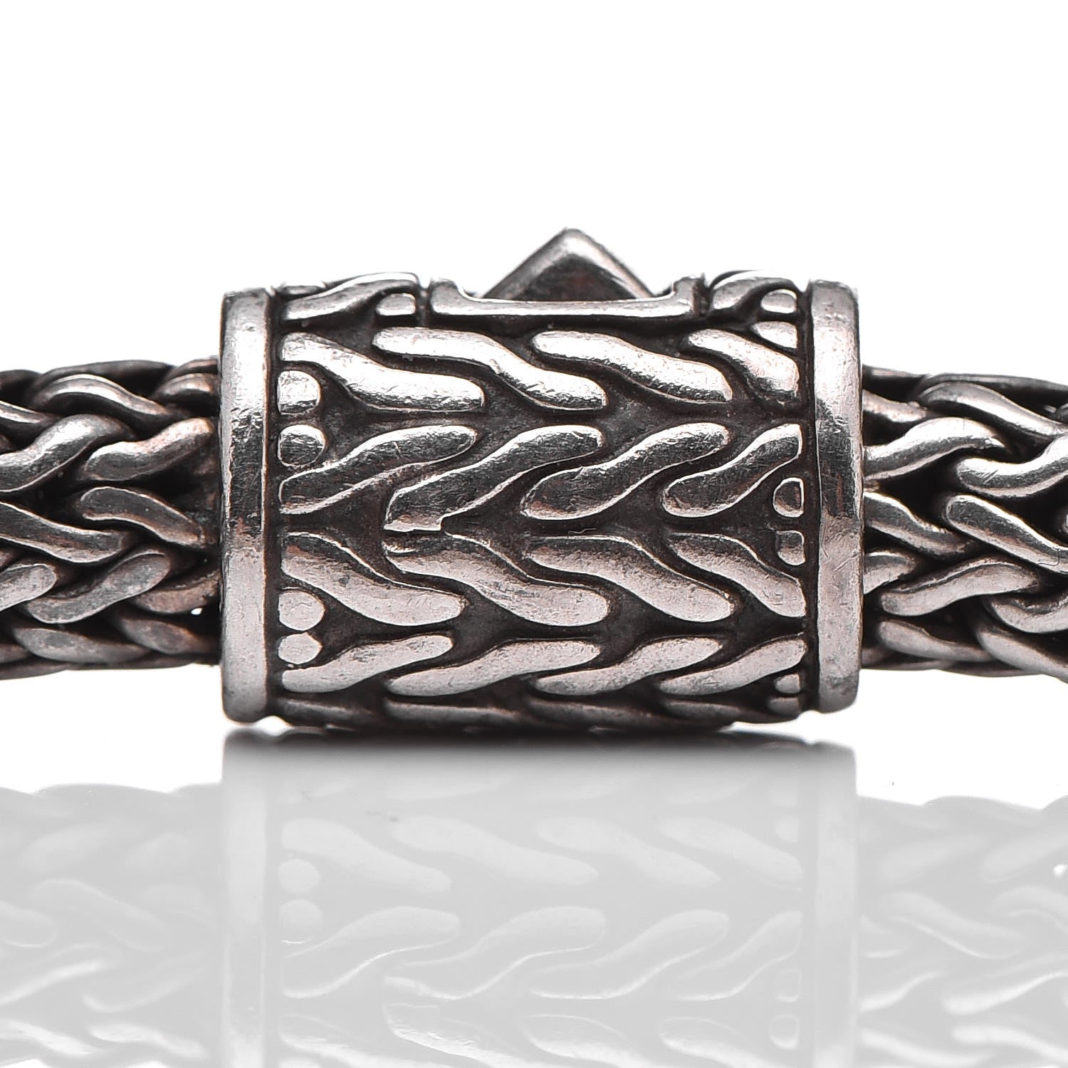 John Hardy Sterling Silver Bamboo Heart Charm Bracelet 5 of 5