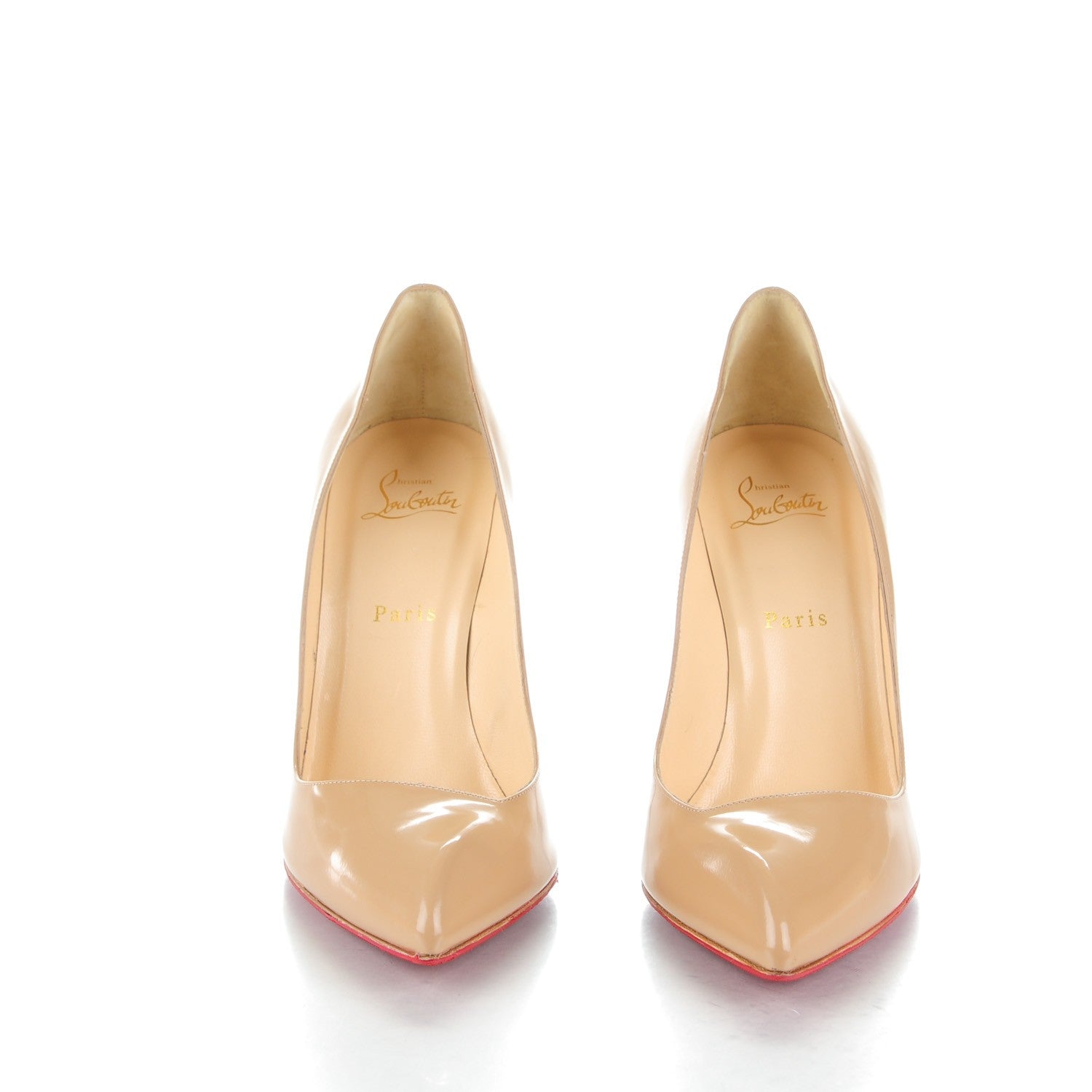 Christian Louboutin Jazz Calf Corneille 100 Pumps 40 Nude 2 of 8