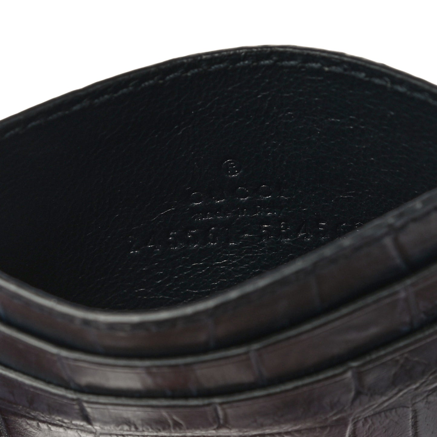 Crocodile Card Holder Blue