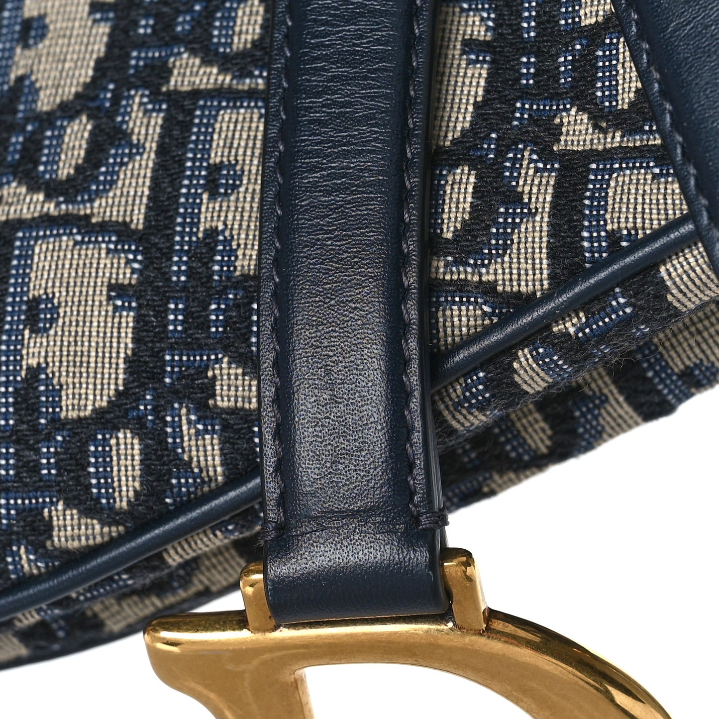 Oblique Saddle Bag Blue