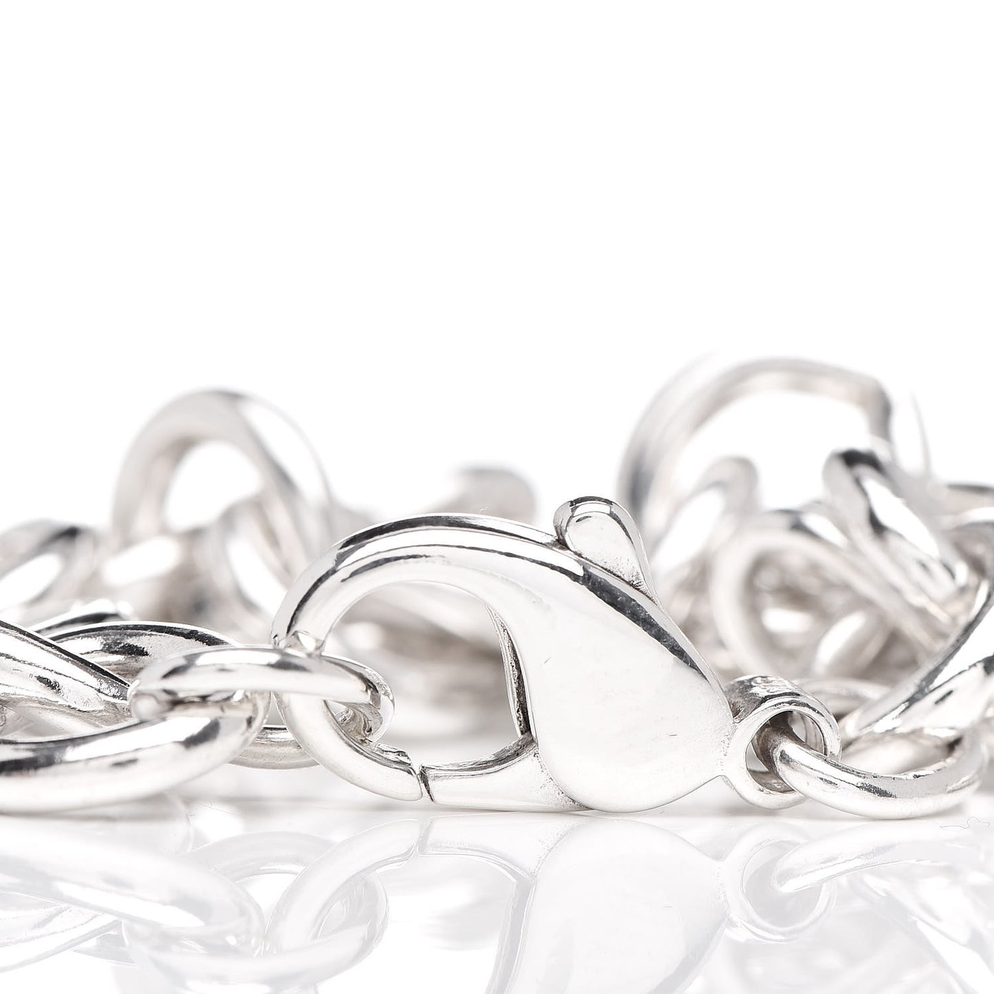 Sterling Silver Heart Tag Charm Bracelet