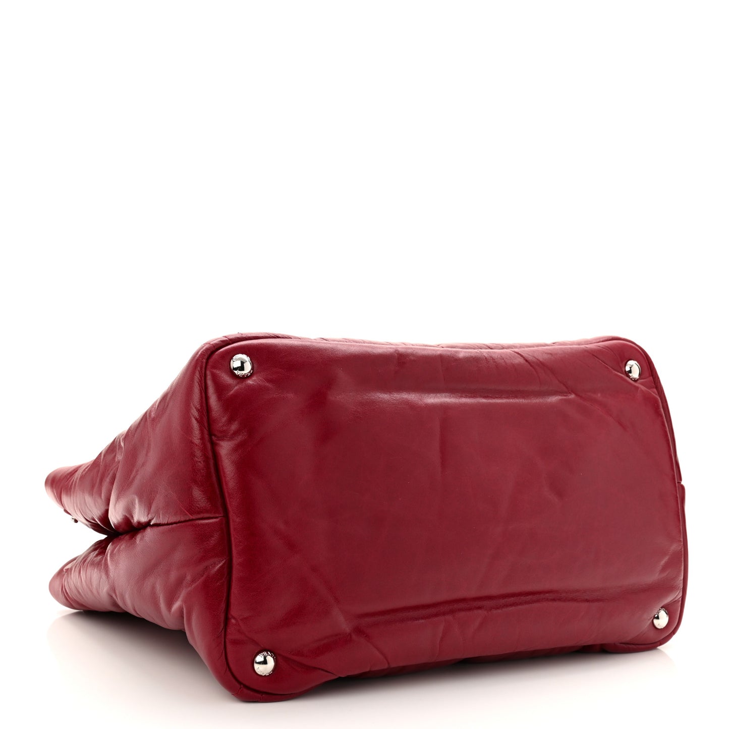 Nappa Bomber Tote Cherry