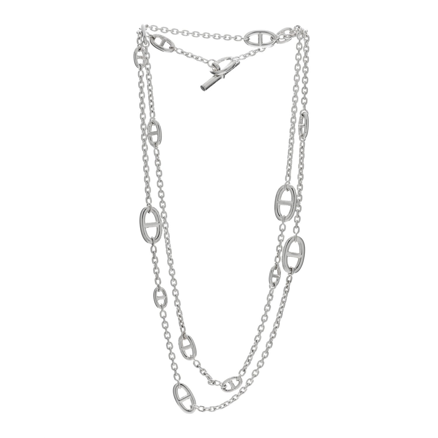 Hermes Sterling Silver Farandole Necklace 120 3 of 4