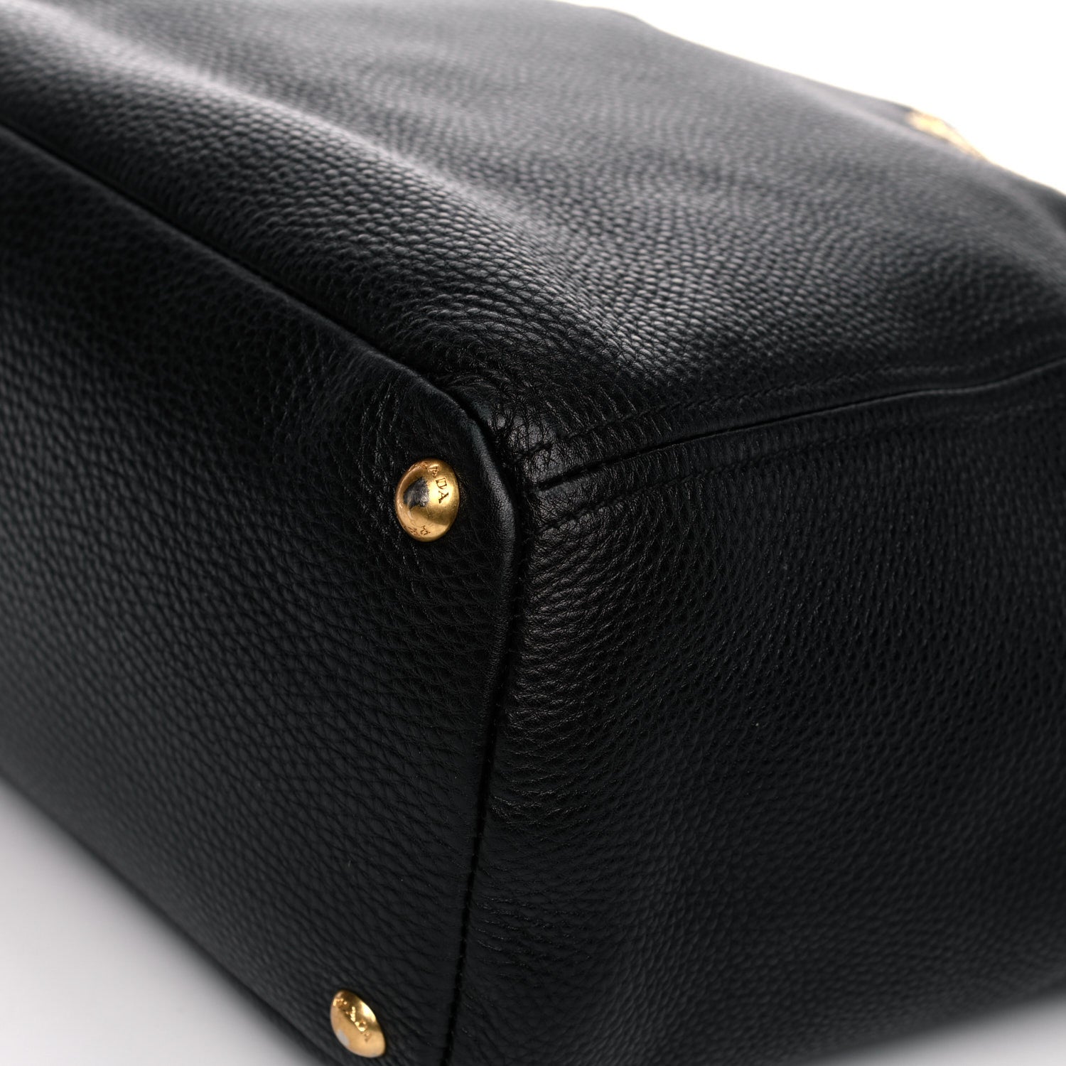 Prada Vitello Daino Side Pocket Tote Black 10 of 25