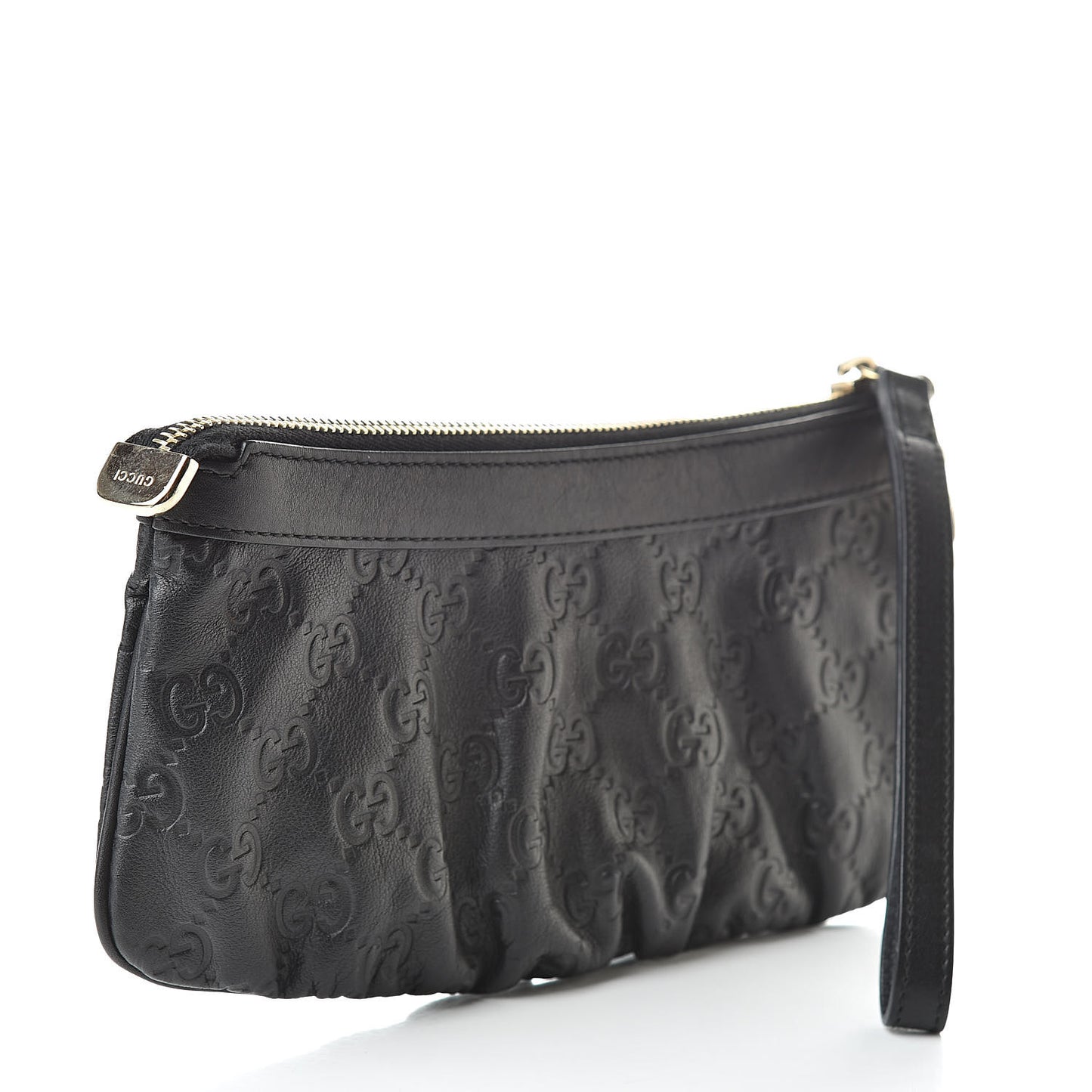 Guccissima Signature New Britt Wristlet Black