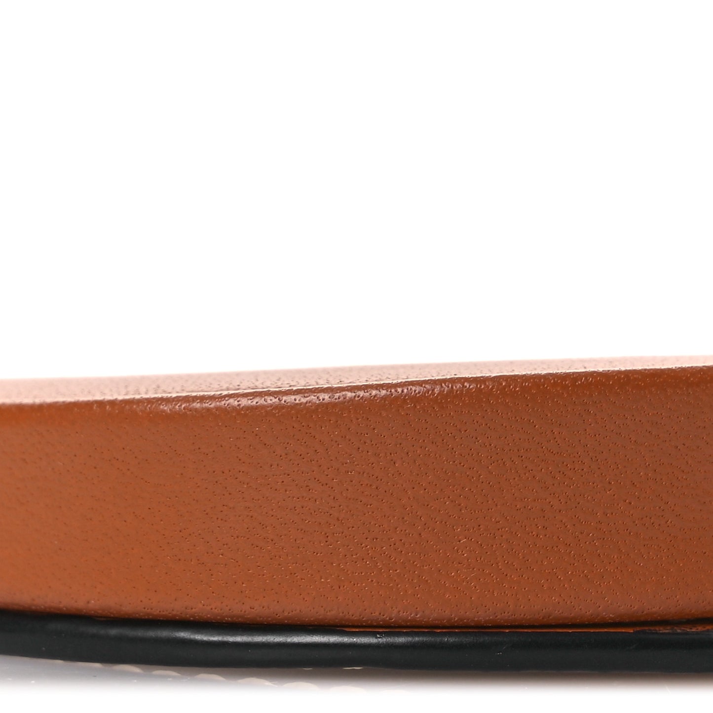 Soft Calfskin Mini Heel Pouch Tan