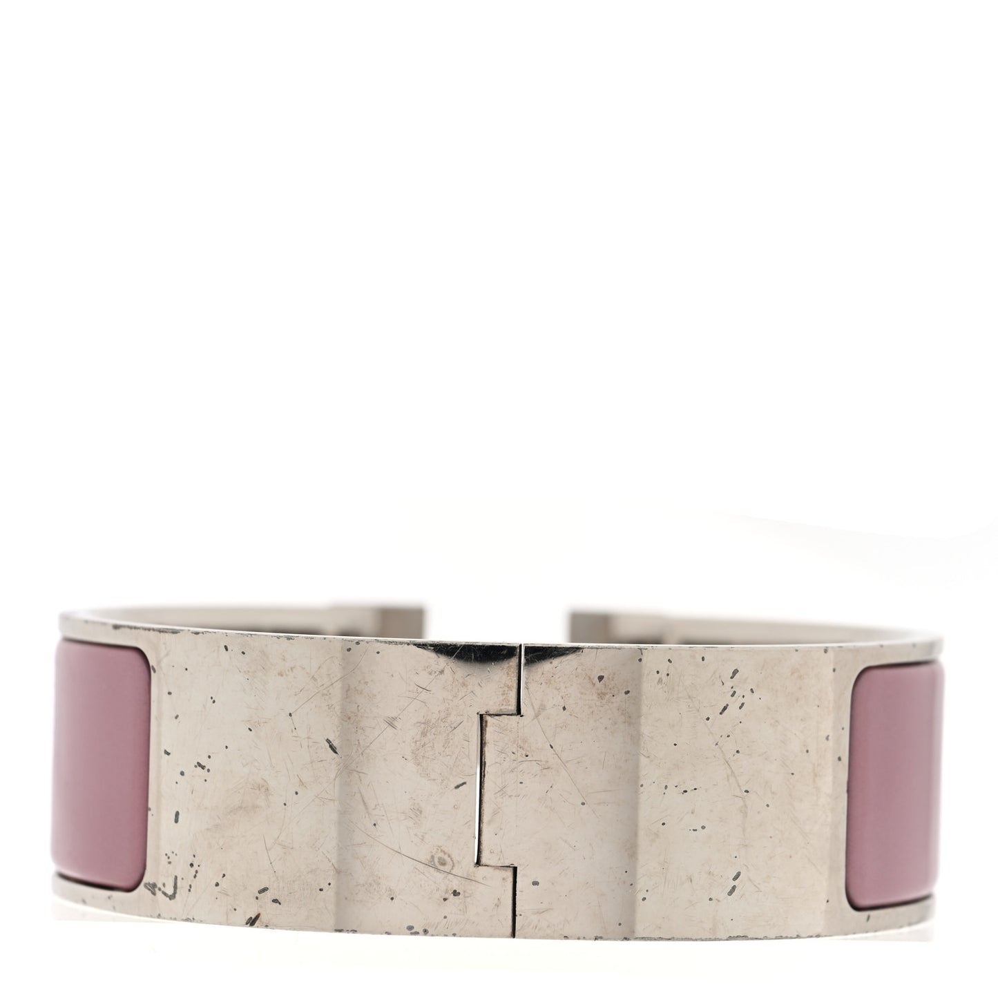 Enamel Wide Clic Clac H Bracelet PM Bois De Rose