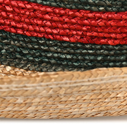 Gucci Abaca Straw Web Fedora Hat XL 10 of 10