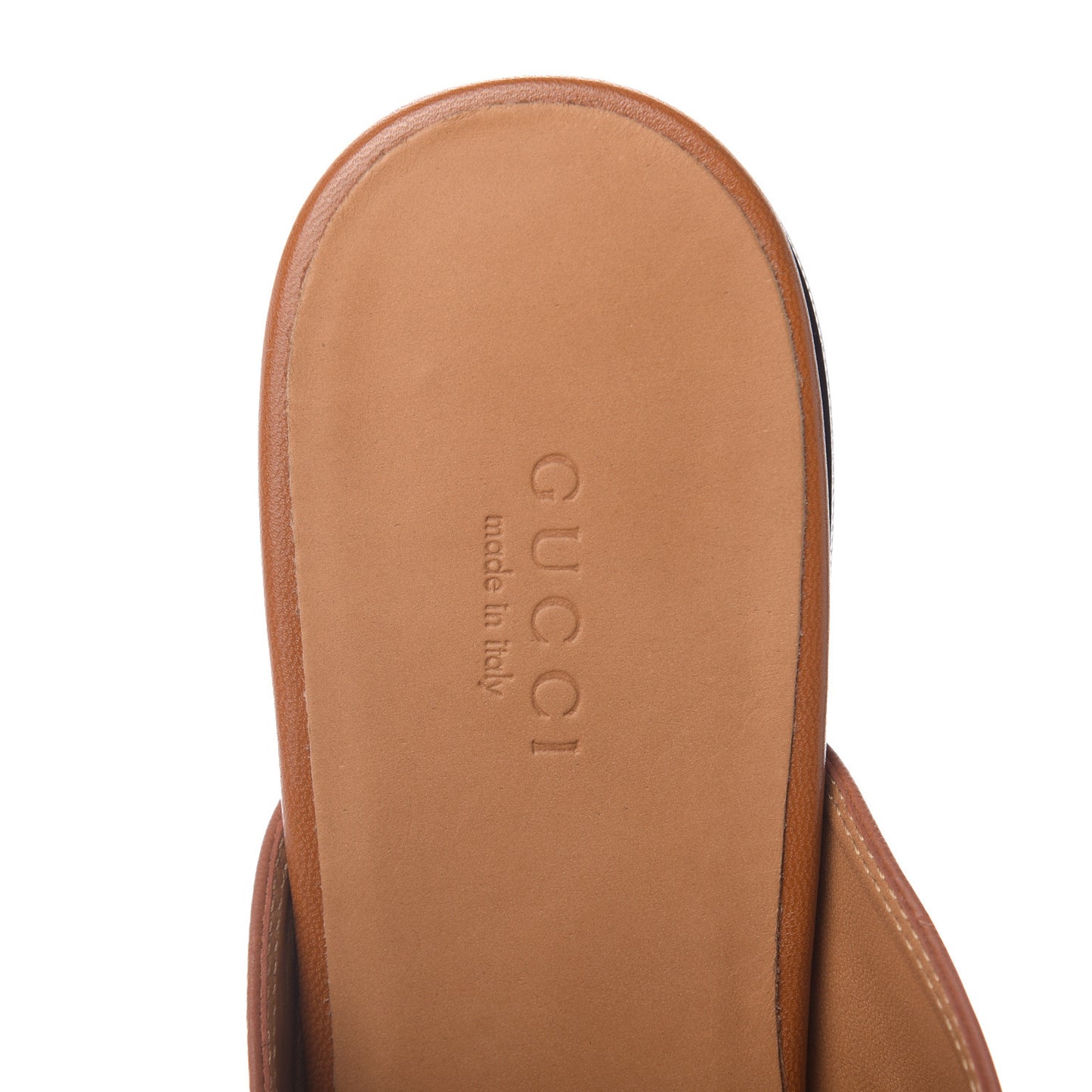 Malaga Kid Womens Princetown Slippers 38 Cognac