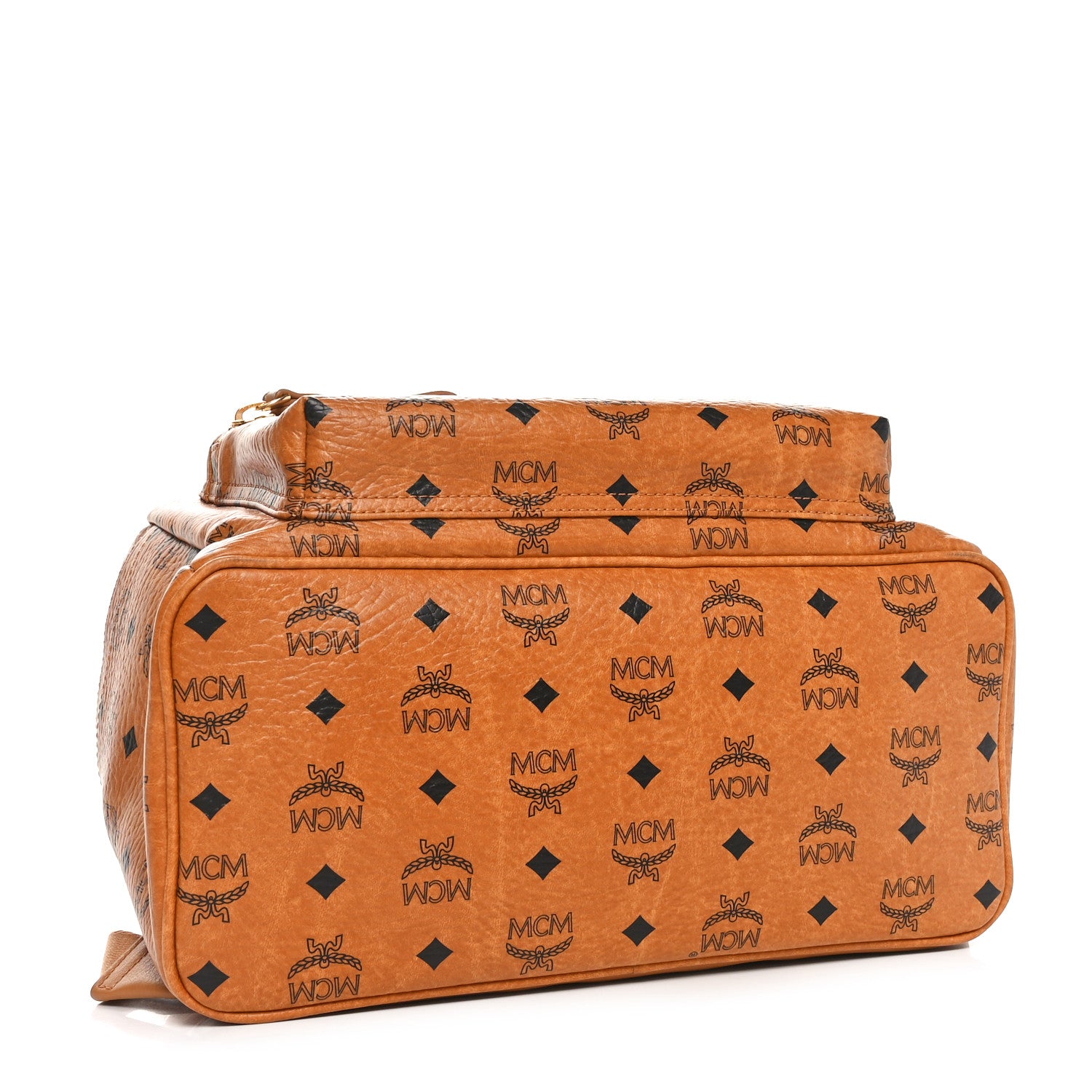 MCM Visetos Medium Stark Backpack Cognac 4 of 11
