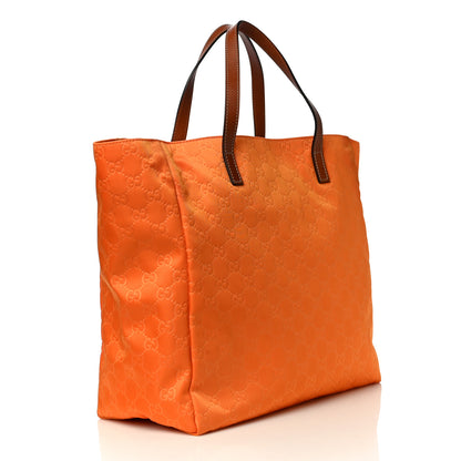Gucci Nylon Monogram Medium Tote Orange 3 of 17