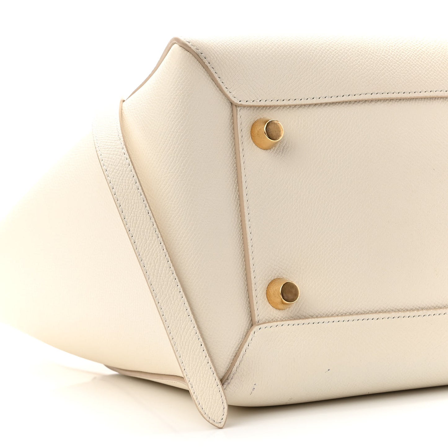 Grained Calfskin Mini Belt Bag White