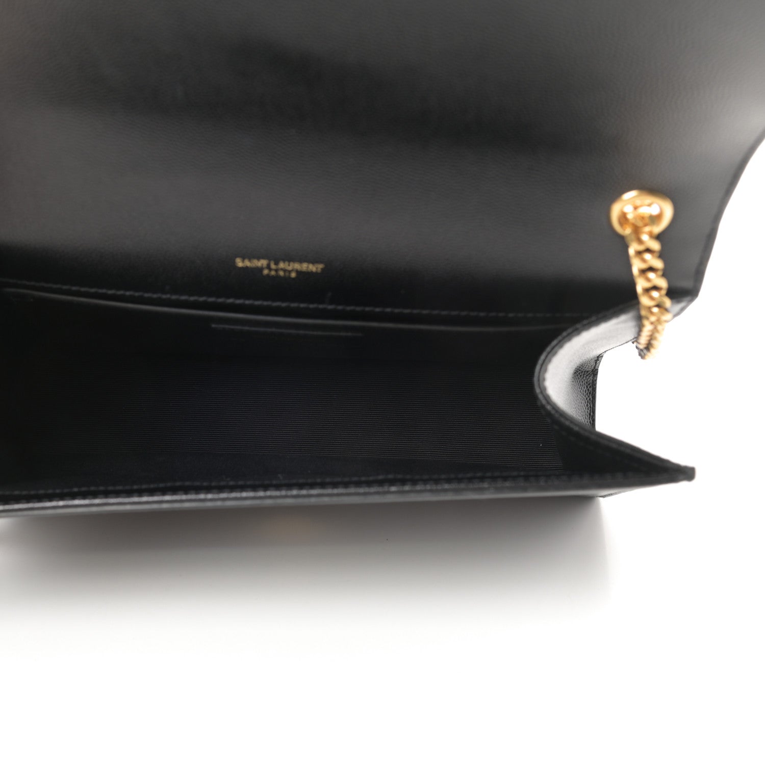 Saint Laurent Grain De Poudre Medium Classic Monogram Kate Satchel Black 5 of 11