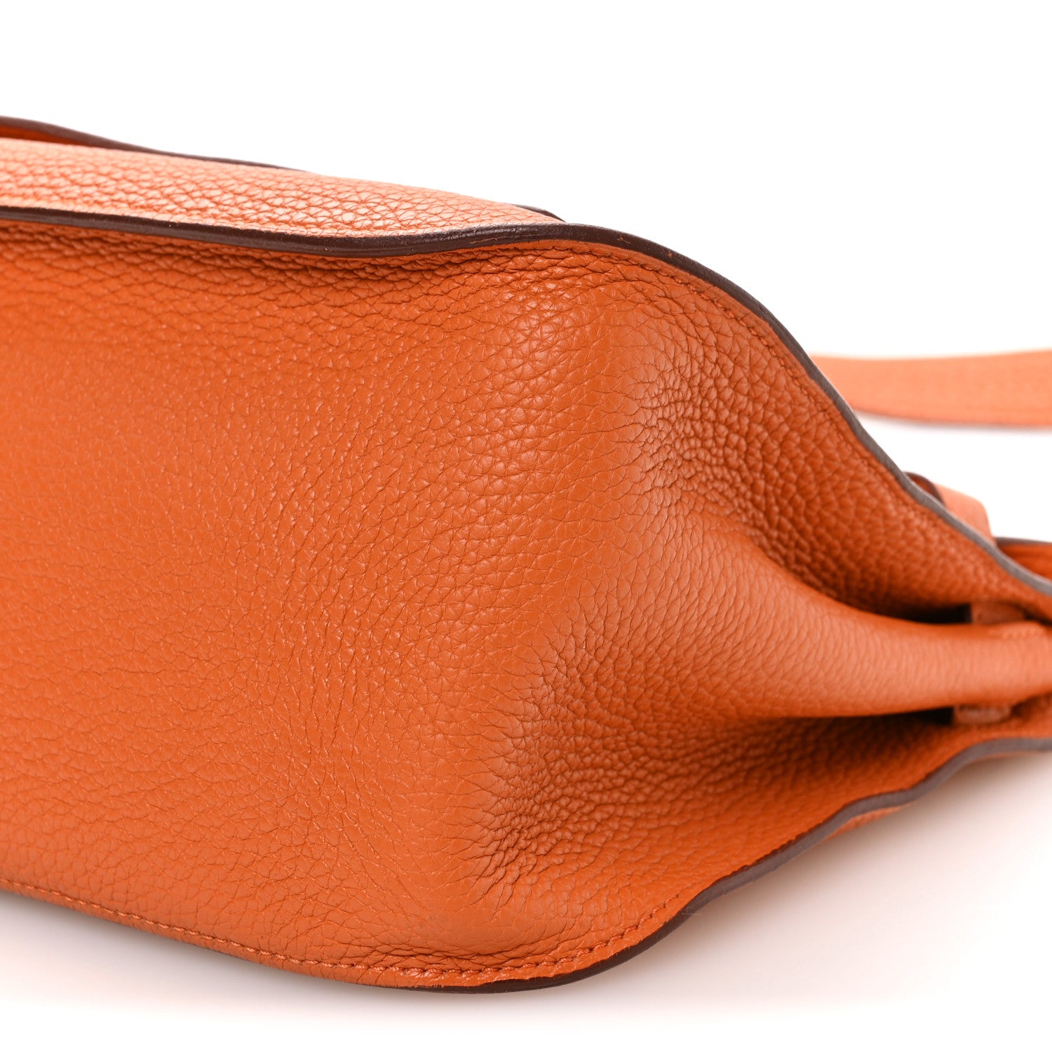 Hermes Taurillon Clemence Jypsiere 28 Orange 10 of 11
