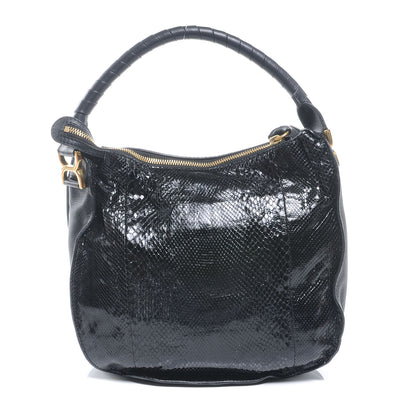 Chloe Python Medium Marcie Hobo Black 3 of 8