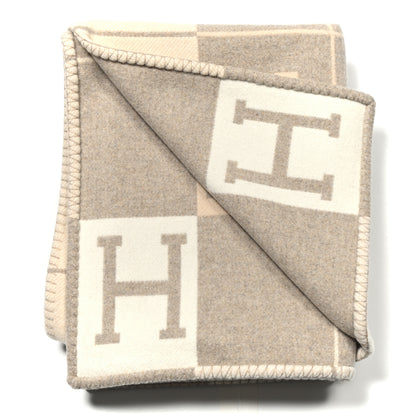 Hermes Wool Cashmere Avalon III Blanket Coco Camomille 2 of 3