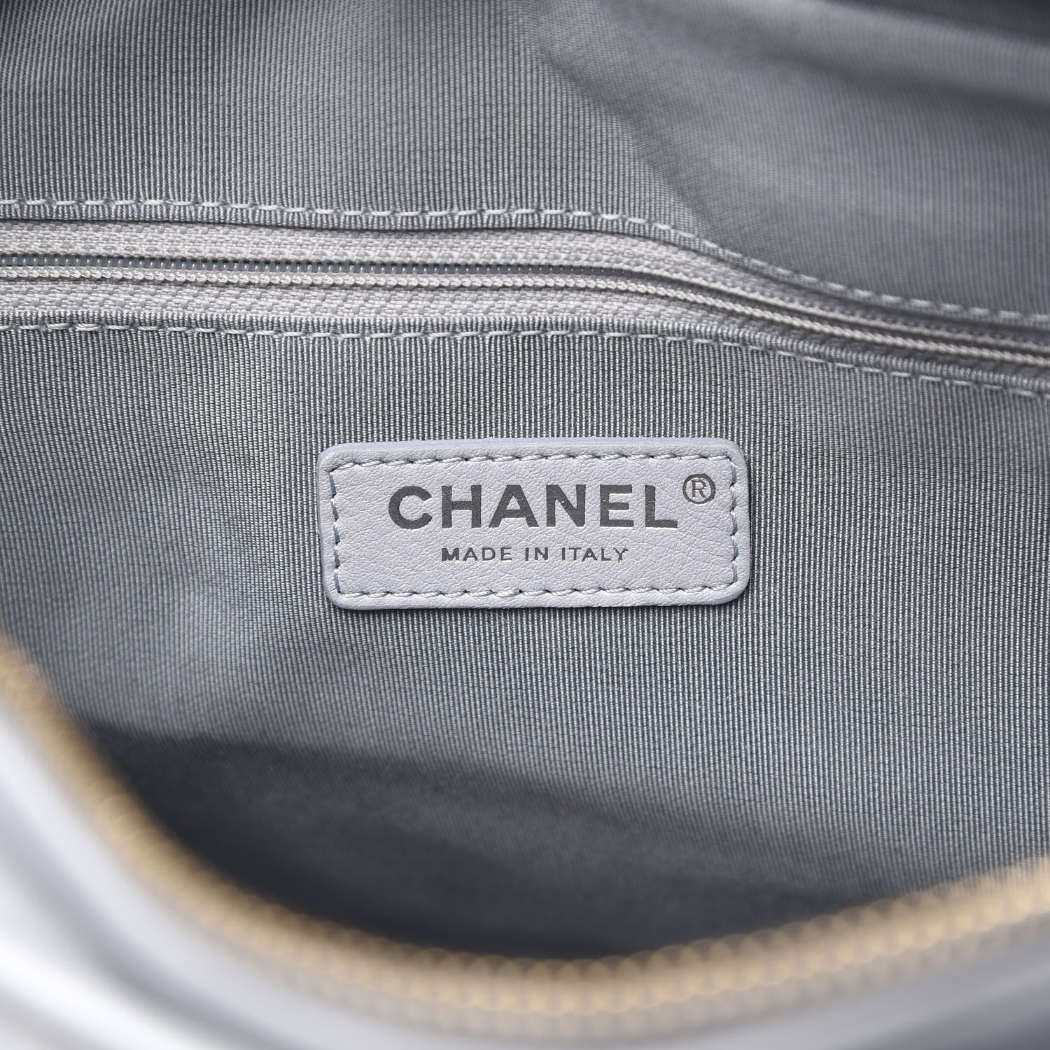 Chanel Aged Calfskin Quilted Medium Gabrielle Hobo Light Blue 6 of 10