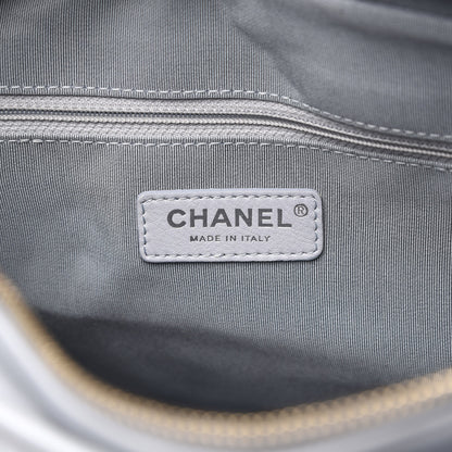 Chanel Aged Calfskin Quilted Medium Gabrielle Hobo Light Blue 6 of 10