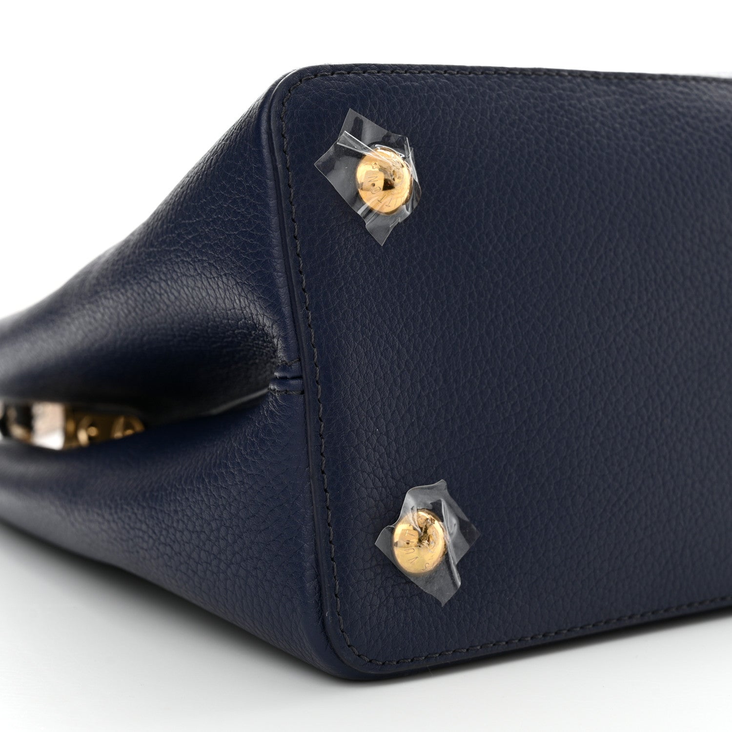 Louis Vuitton Taurillon Snakeskin Capucines GM Blue 8 of 9