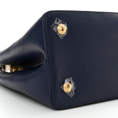 Louis Vuitton Taurillon Snakeskin Capucines GM Blue 8 of 9