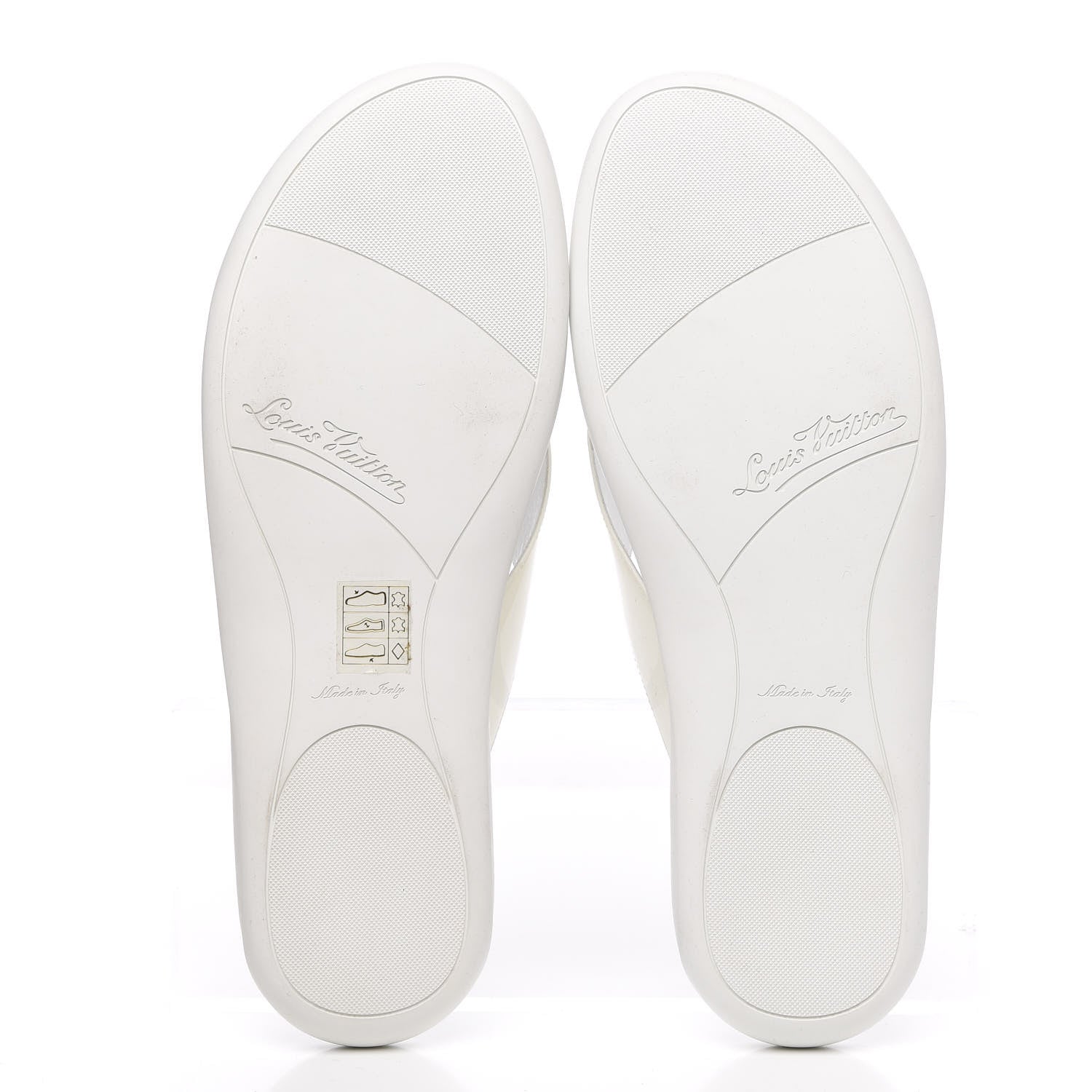 Louis Vuitton Calfskin Kiwi Sandals 40 White 5 of 9