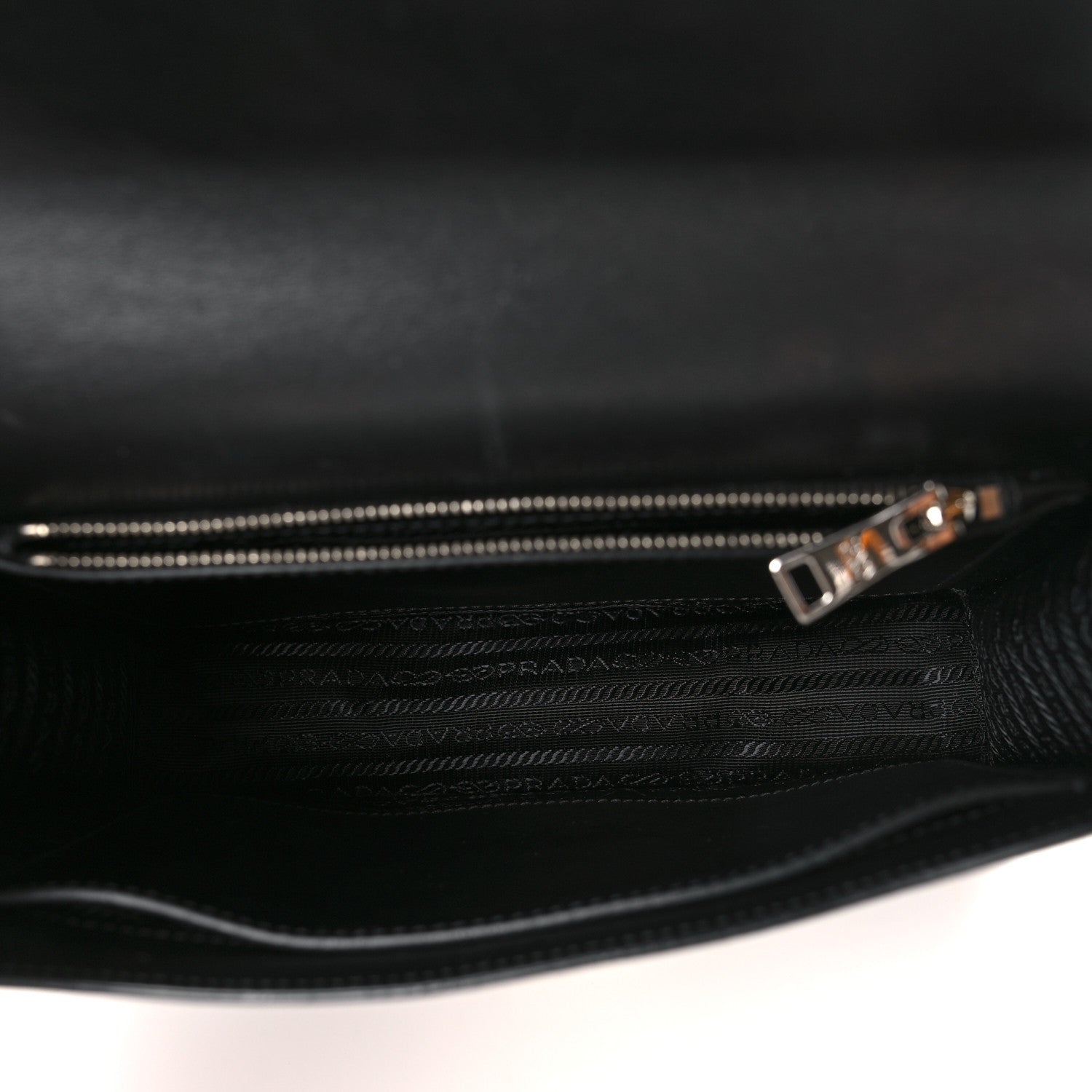 Prada Saffiano City Calfskin Studded Large Elektra Shoulder Bag Black Fuoco 5 of 8