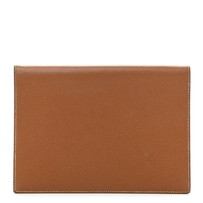 Hermes Courchevel Globe Trotter Agenda Cover GM Gold 1 of 7
