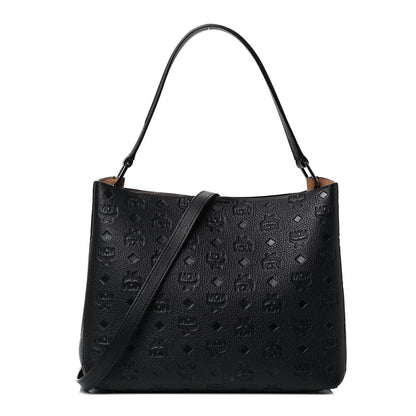 MCM Calfskin Ottomar Medium Klara Hobo Black 1 of 5