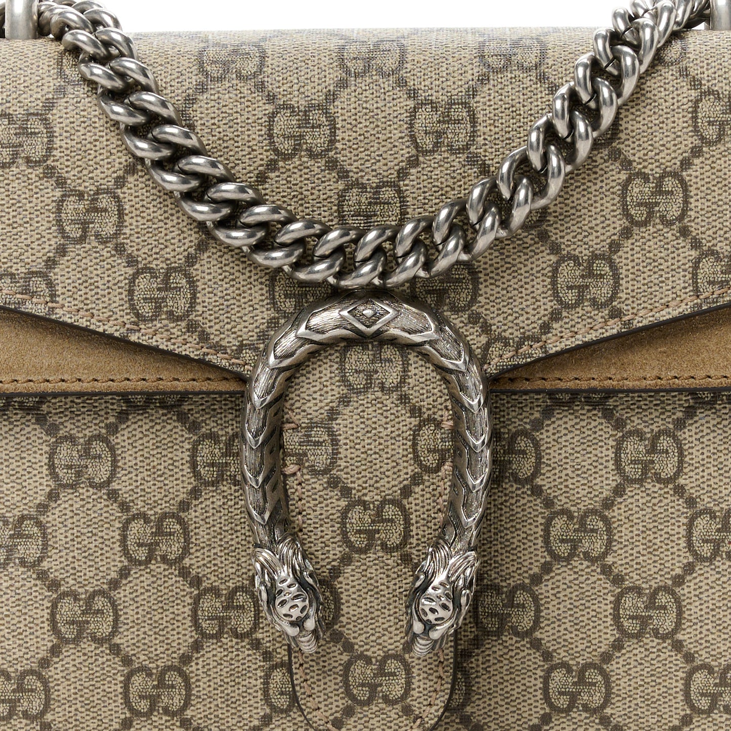 GG Supreme Monogram Mini Dionysus Shoulder Bag Taupe