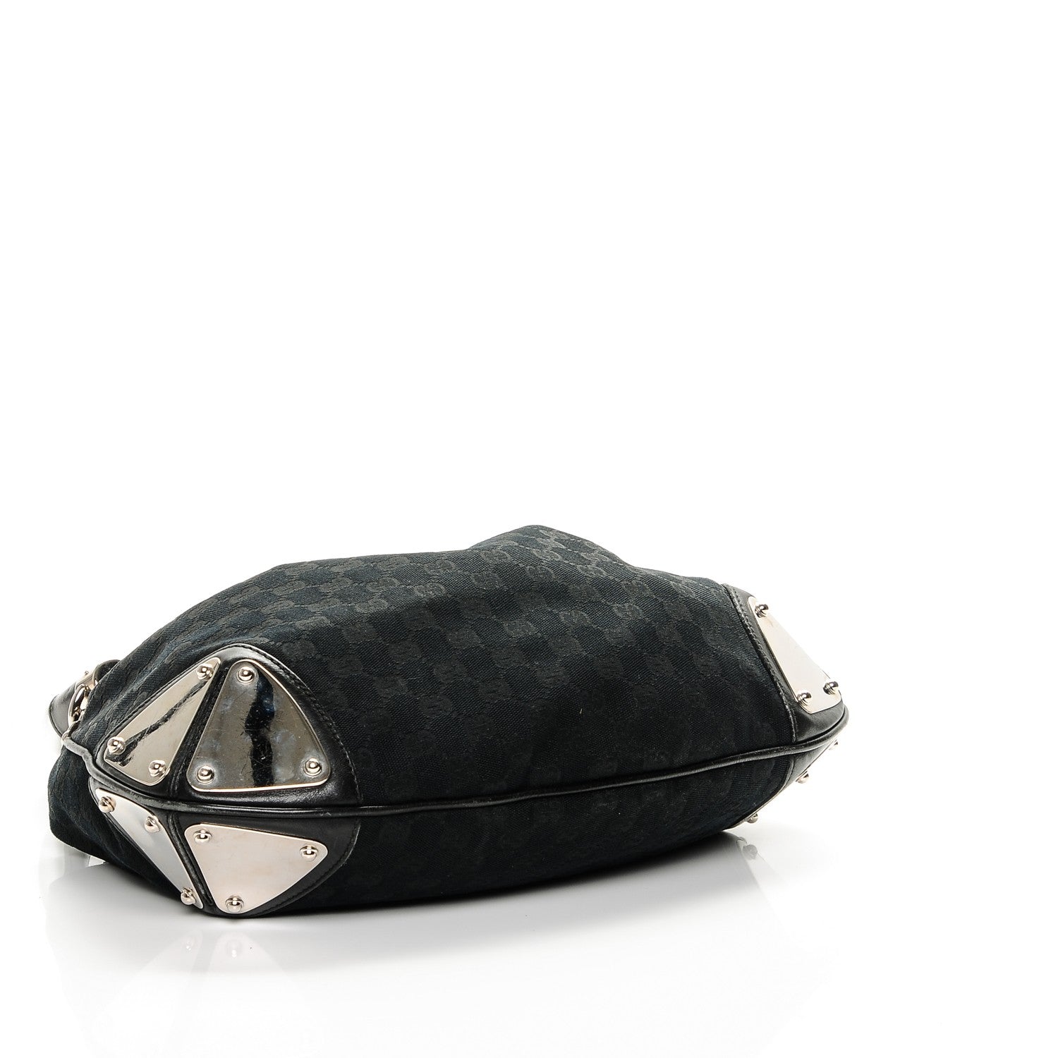 Gucci Monogram Medium Indy Top Handle Hobo Black 4 of 7