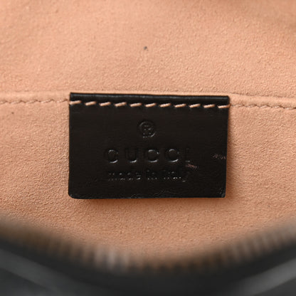 Gucci Calfskin Matelasse GG Marmont Belt Bag 85 34 Black 6 of 10