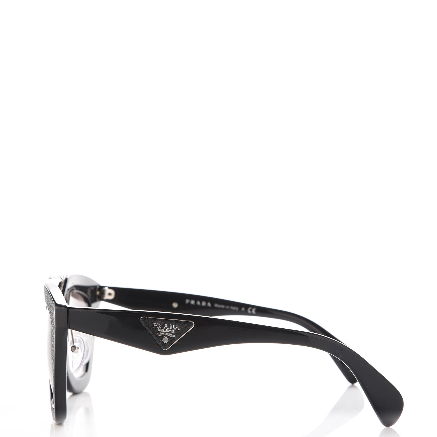 Prada Saffiano Cinema Sunglasses SPR 14S Black 3 of 8