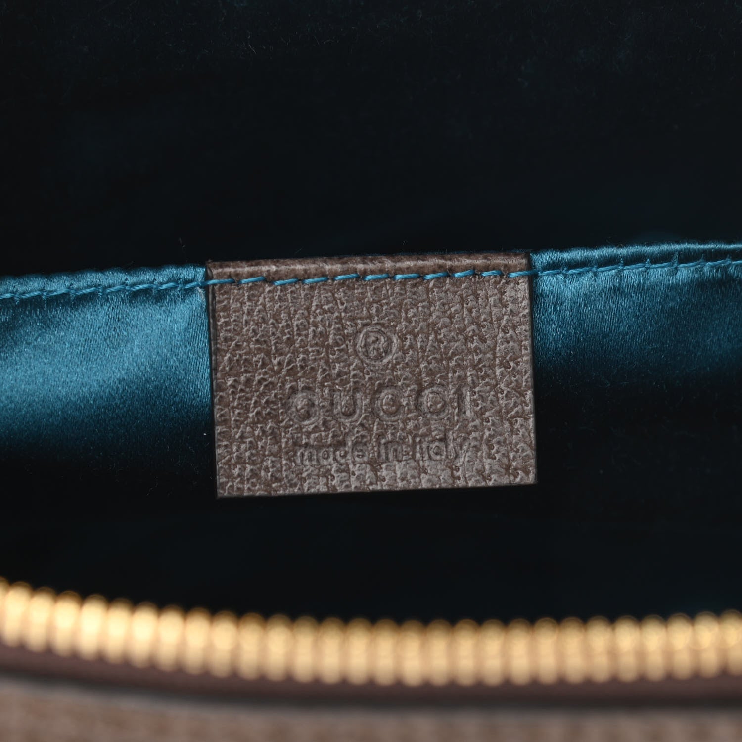 Gucci GG Supreme Monogram Textured Dollar Calfskin Web Small Ophidia Dome Shoulder Bag Beige Ebony New Acero 6 of 11