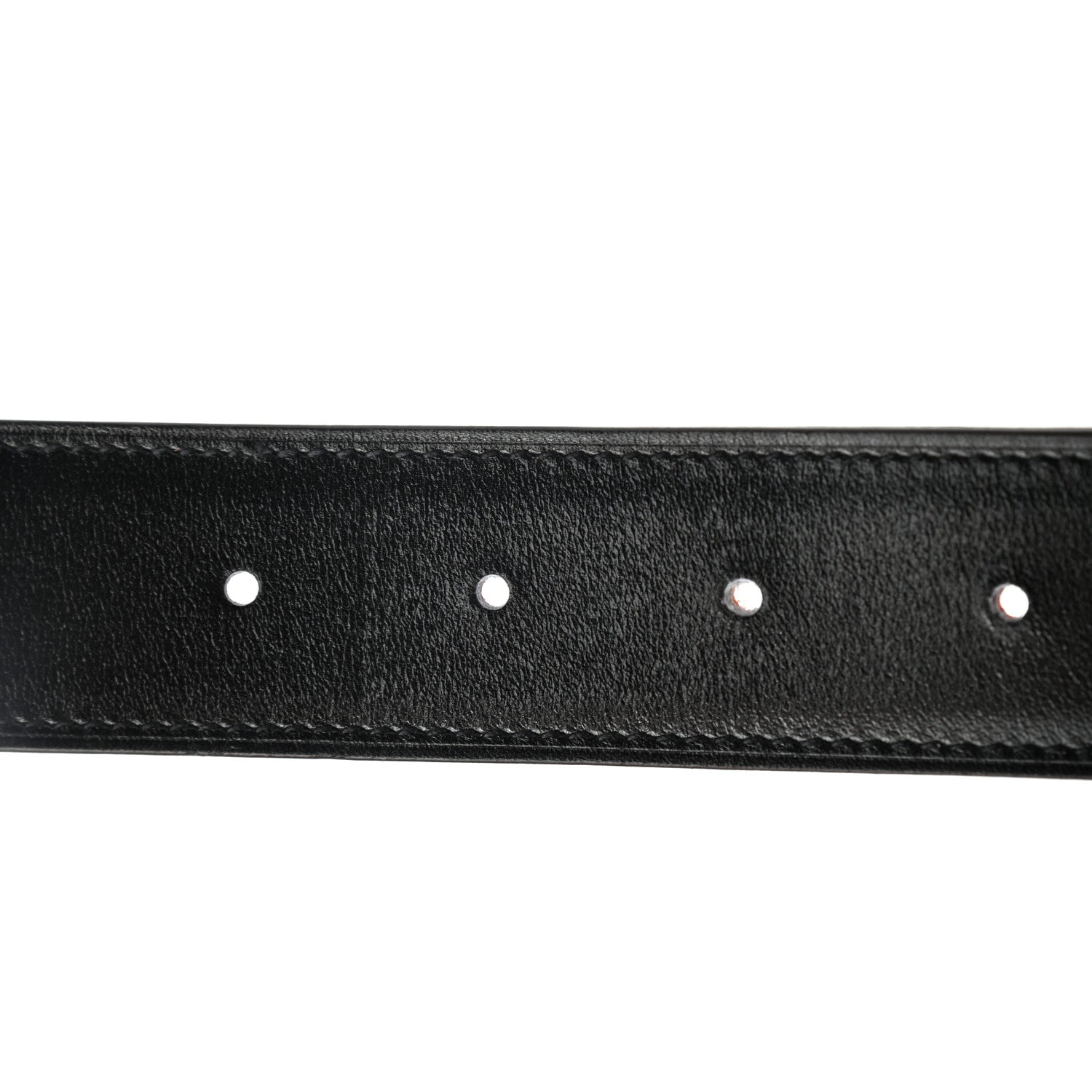 Hermes Box Togo 32mm Guilloche H Belt 85 Black Orange 4 of 5