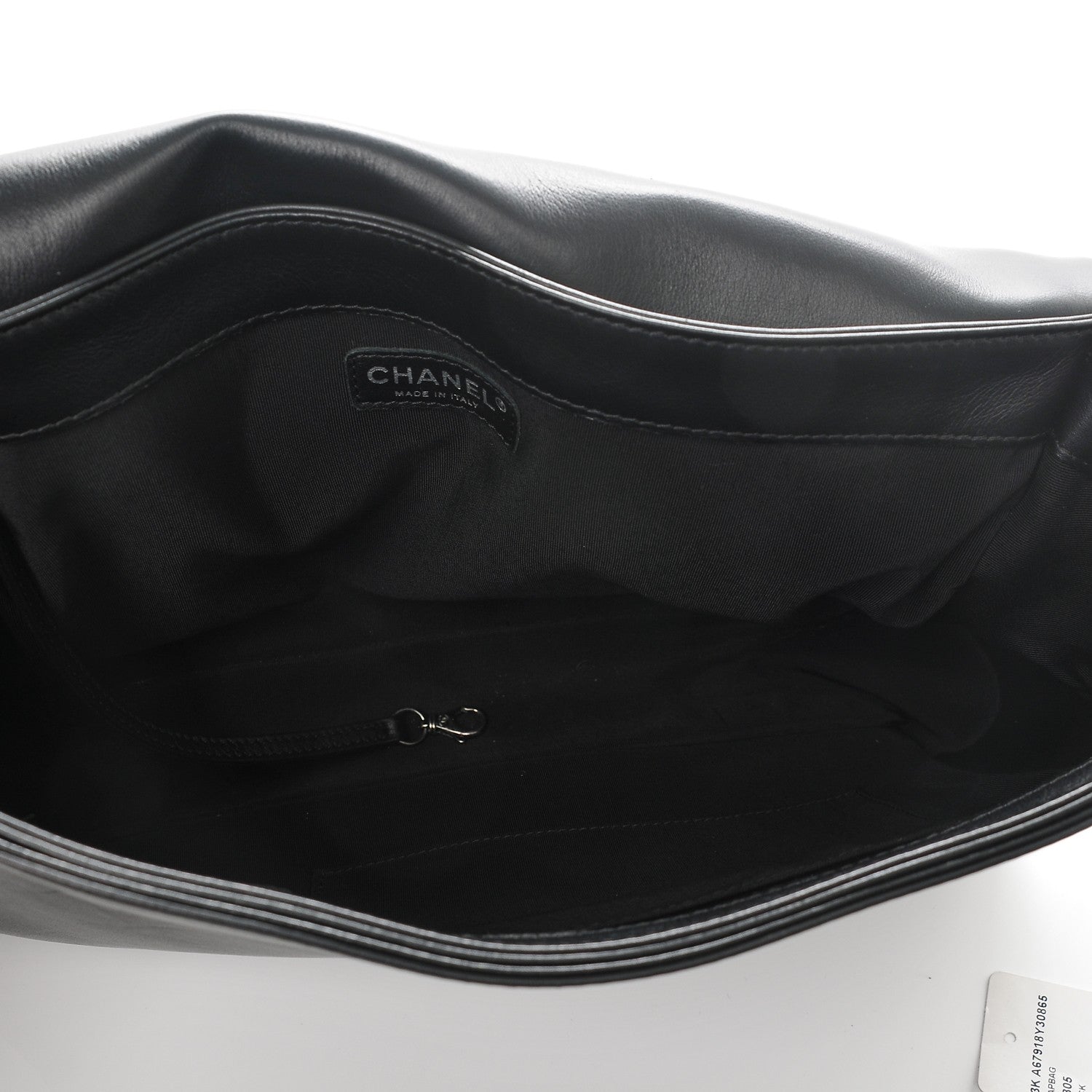 Chanel Calfskin Enchained XL Boy Flap Black 5 of 7