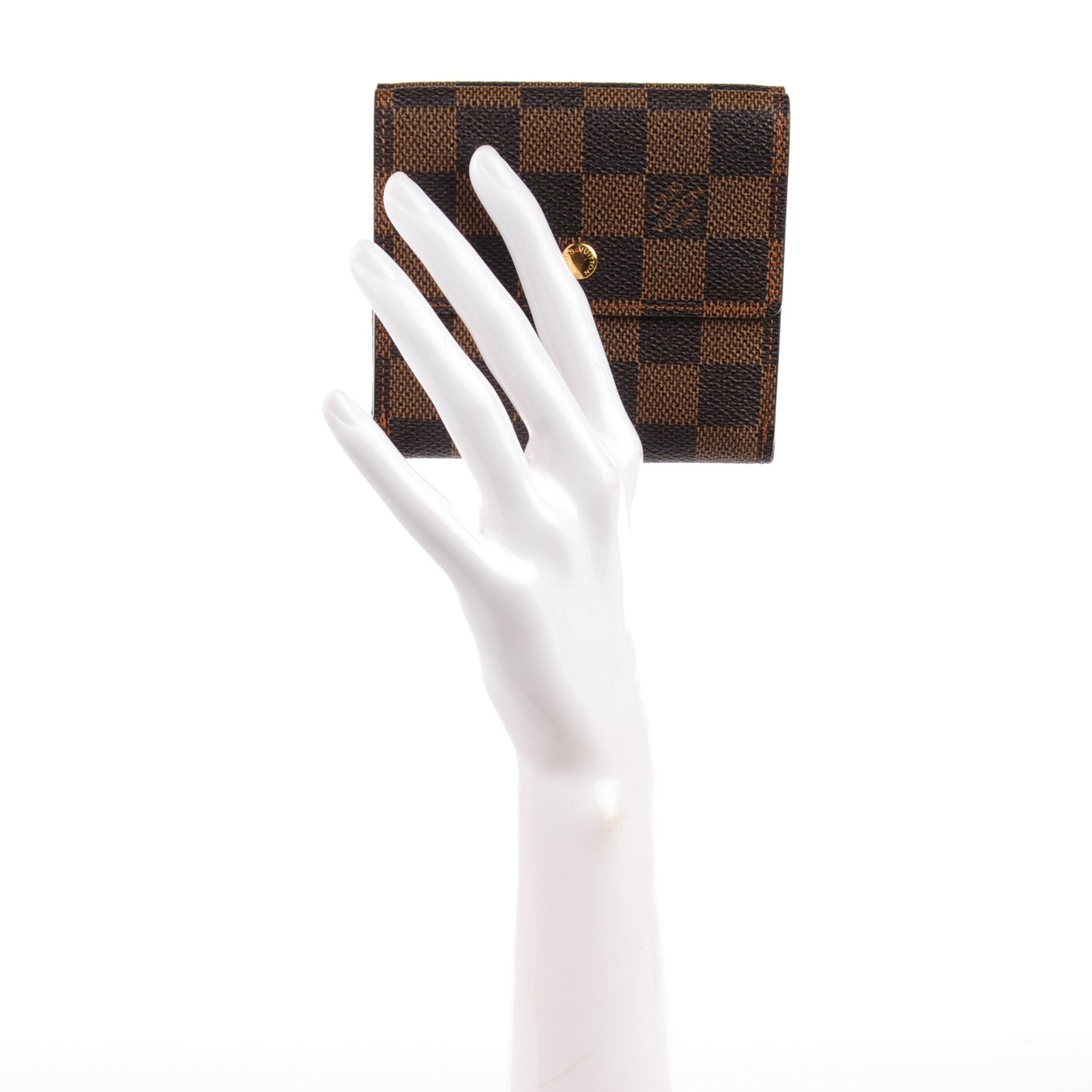 Louis Vuitton Damier Ebene Elise Wallet 2 of 7