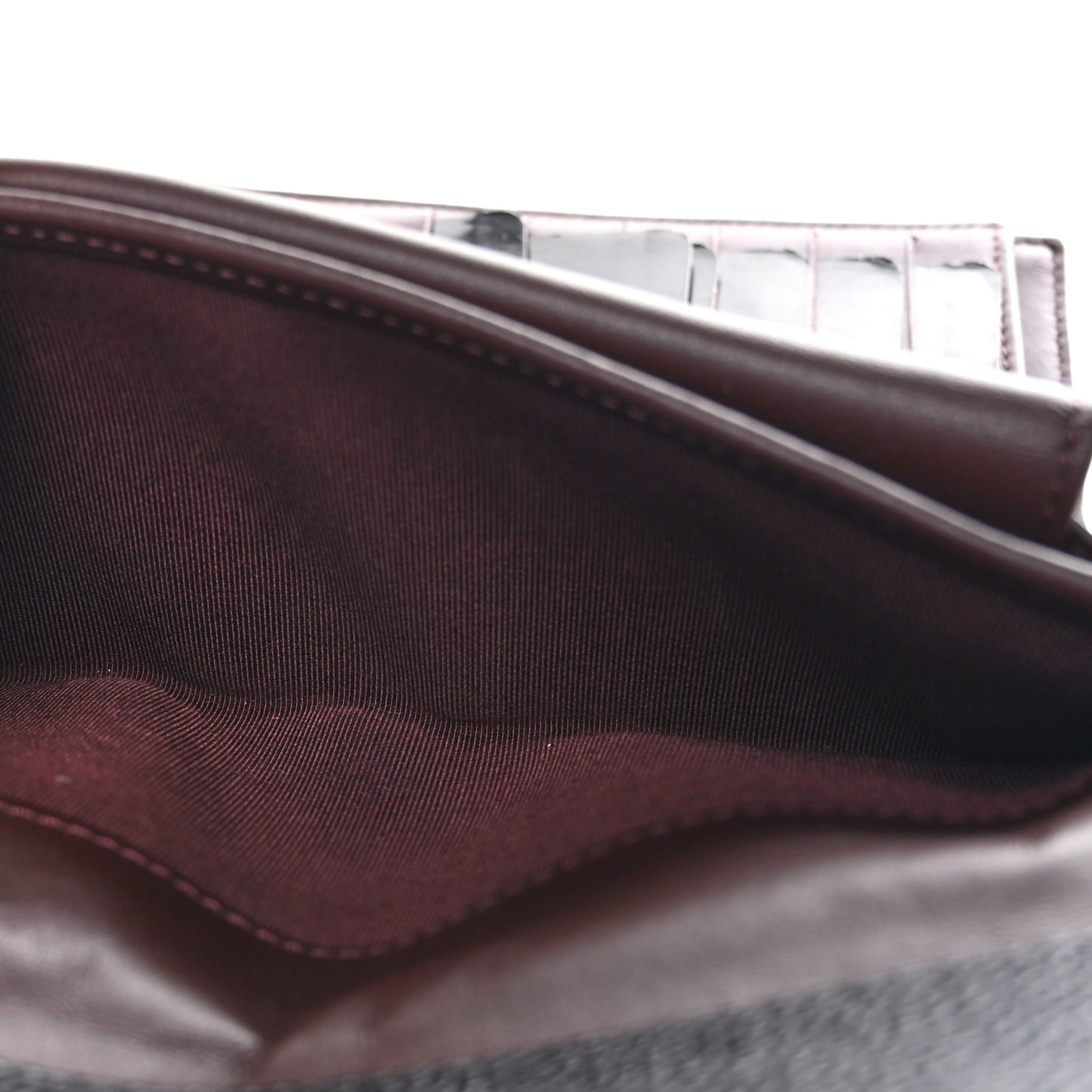 Caviar Quilted Large Flap Wallet Black