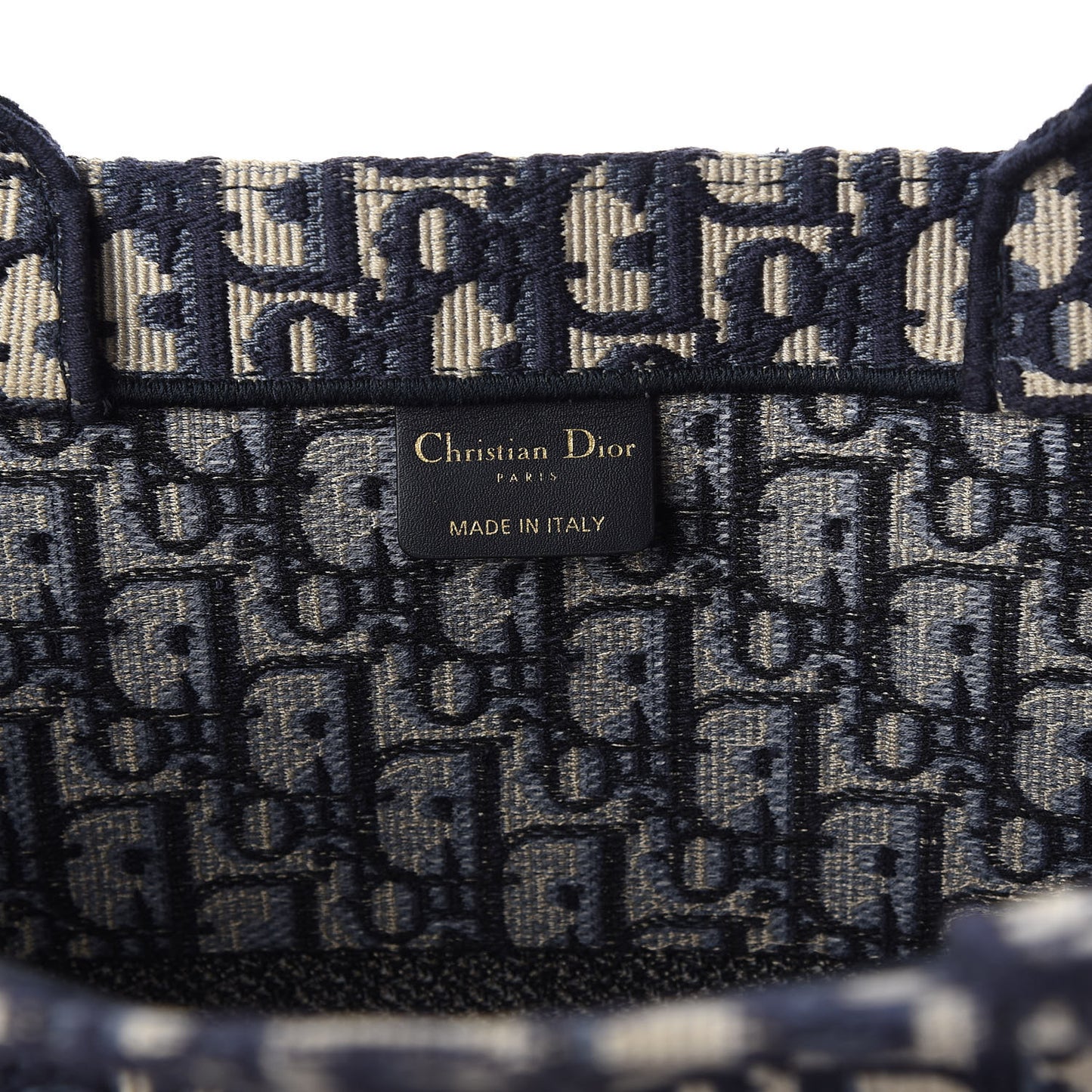 Oblique Book Tote Blue Multicolor