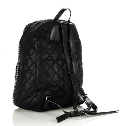 Stella McCartney Shaggy Deer Quilted Falabella Backpack Black 3 of 8