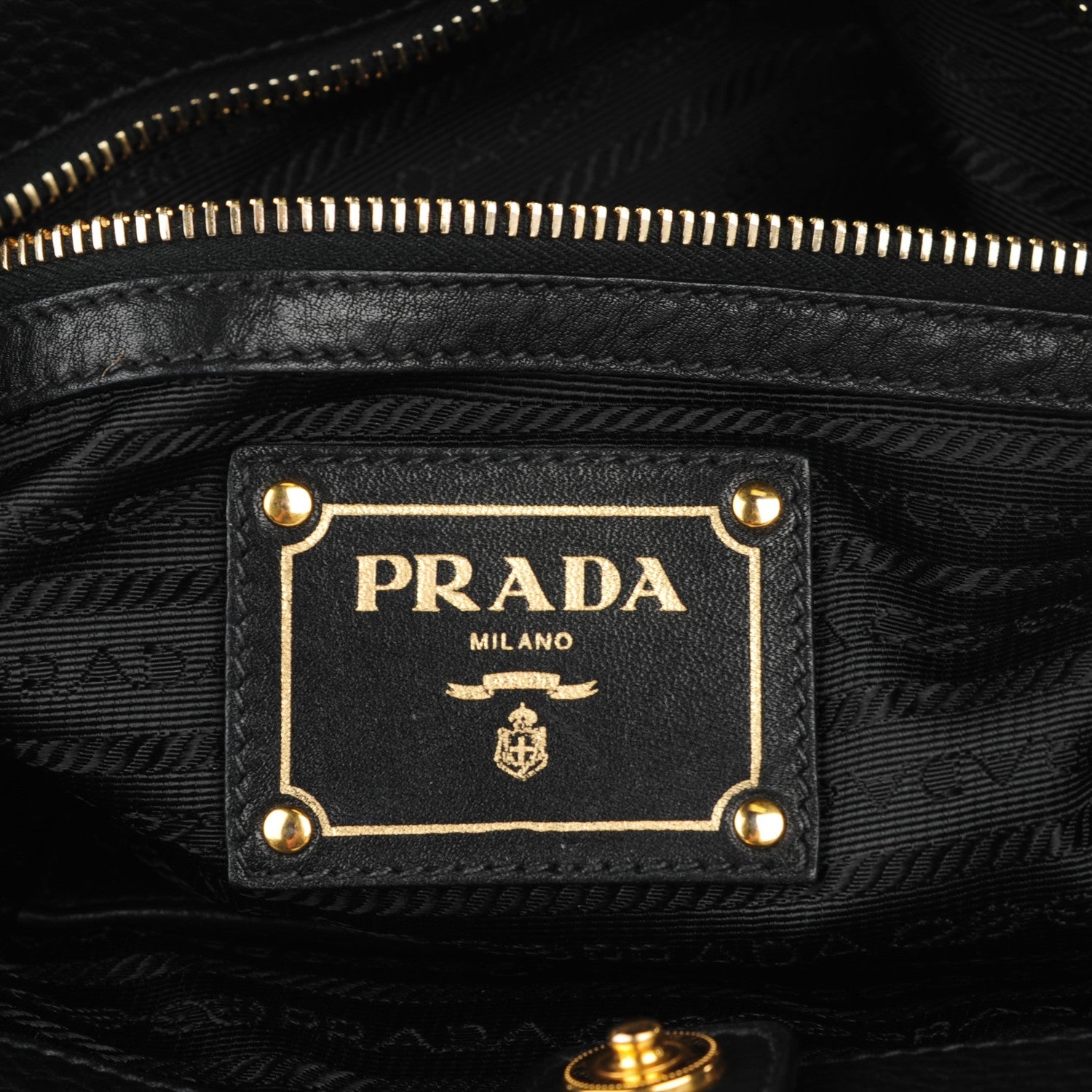 Prada Vitello Daino Shoulder Bag Nero Black 7 of 8