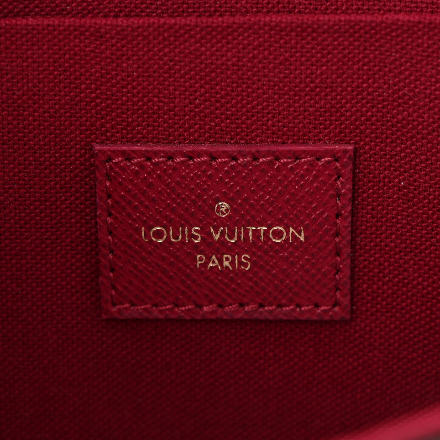 Monogram Pochette Felicie Chain Wallet Fuchsia